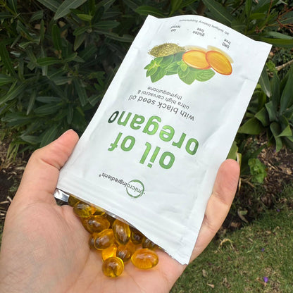 Aceite de orégano con aceite de semilla negra